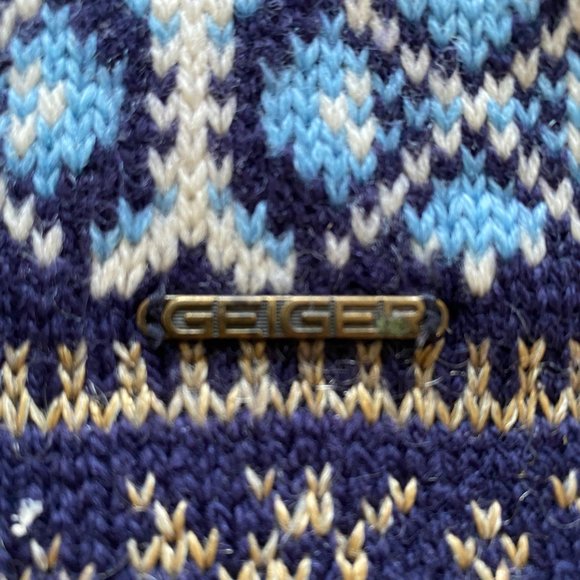 Mens Medium Geiger by Tyrol Austrian zip sweater - Picture 5 of 8